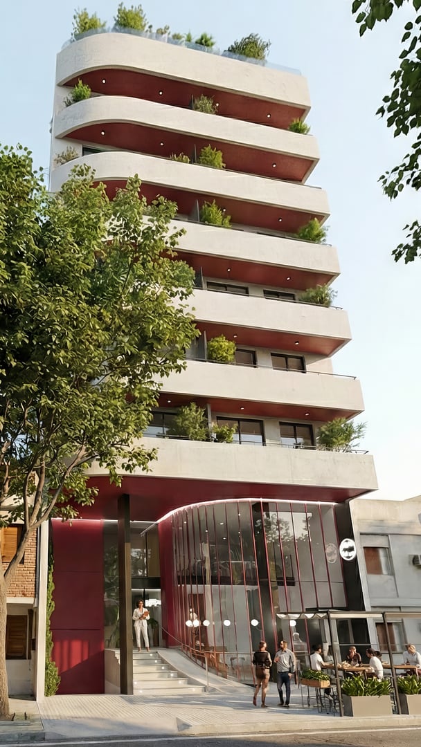 Frente del edificio Aires de Río